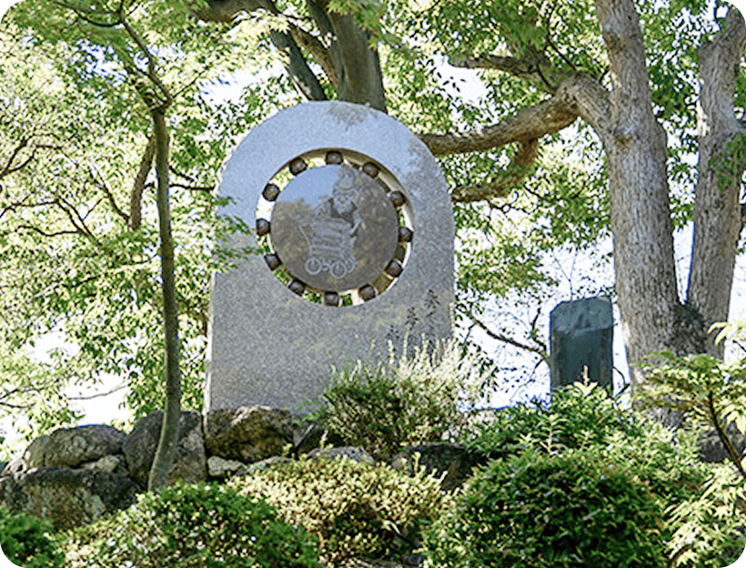 堀江オルゴール館 記念碑