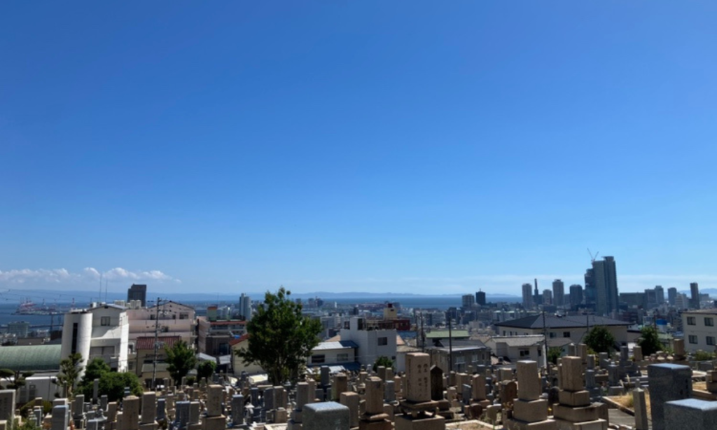 春日野墓地（神戸市中央区）戒名彫刻　大阪石材