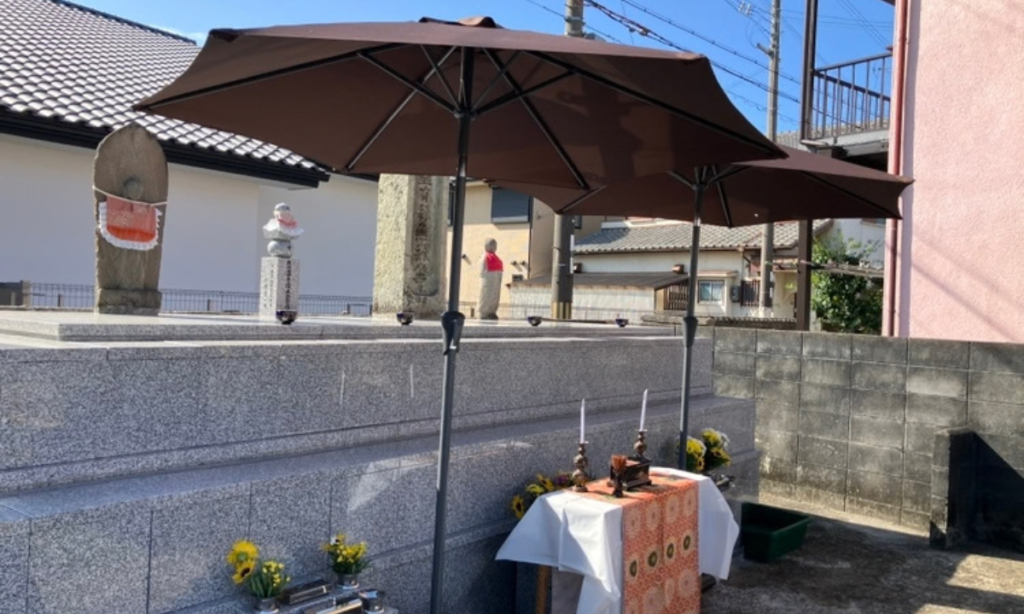 古田墓地(播磨町)永代供養墓の建立 開眼式 大阪石材兵庫神戸支店